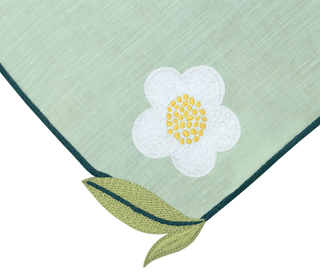 Hand Embroidered Trellis Napkins 18" x 18" (Set of 4)