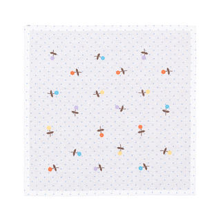 Hand Embroidered Flower Confetti Napkins 18" x 18" (Set of 4)