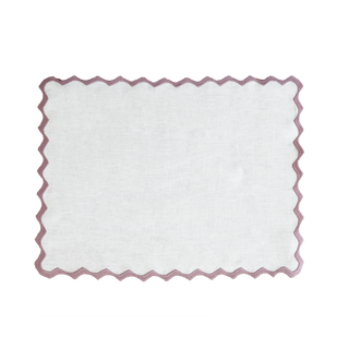 Embroidered Ripple Stitch Placemats 14" × 18" (Set of 4)