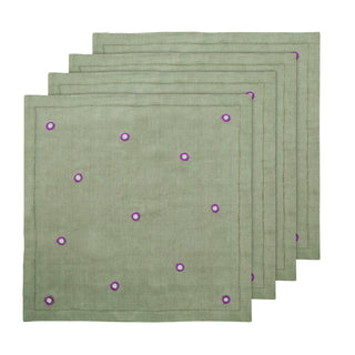 Elephant Apple Flowers - Table Napkin (Set of 4) - TN.8.A