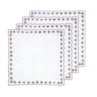 Flowery Border - Table Napkin (Set of 4) - TN.11.B