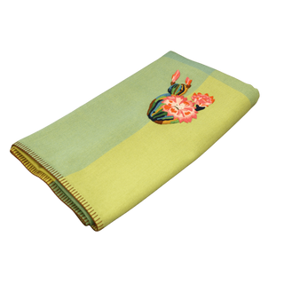 Handwoven Merino Wool Throw 48 × 76 In