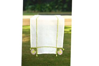 Hand Crochet Table Runner 16.5" × 67"